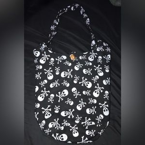 Skull crossbody boho bag